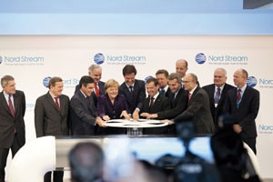 Inauguration du gazoduc Nord-Stream entre la Russie et l'Europe