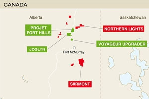 Canada : Total cde  son partenaire Suncor Energy sa participation de 49 % dans le projet Voyageur