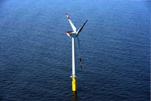 Eolien en mer : installation des premires turbines Areva  Trianel Windpark Borkum et Global Tech i (Allemagne)