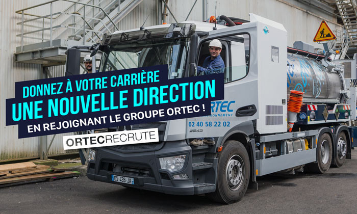 Le groupe ORTEC recrute des chauffeurs oprateurs partout en France