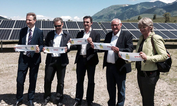 Inauguration de la ferme solaire photovoltaque au sol de Susville