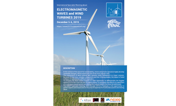 L'ENAC accueille la confrence ELECTROMAGNETIC WAVES and WIND TURBINES (EMWT)