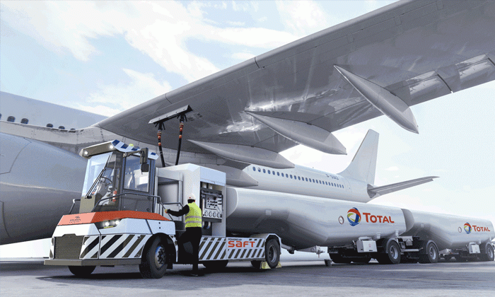 Aviation : Total et Gaussin dveloppent le premier camion avitailleur 100% lectrique au monde