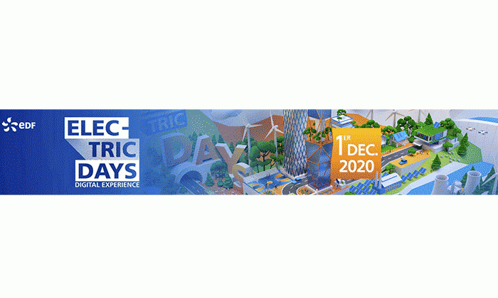 Les Electric Days d'EDF se rinventent en 100 % digital et dvoilent leur programme exceptionnel pour le 1er dcembre 2020
