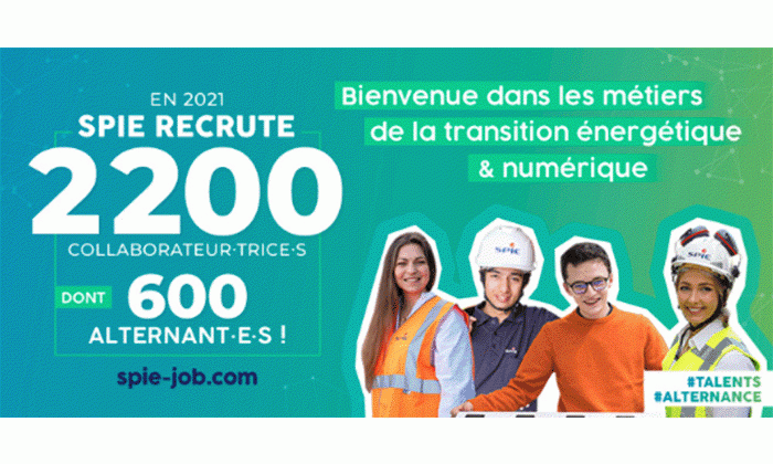 SPIE France annonce le recrutement de 2 200 collaborateurs
