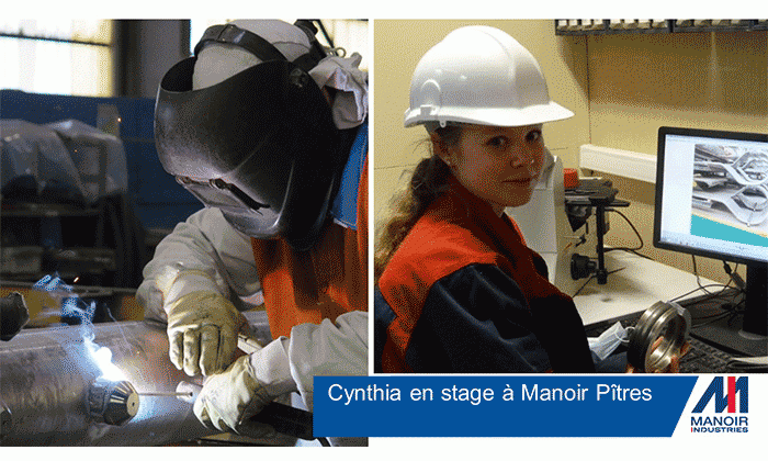 Cynthia, stagiaire chez Manoir Industries