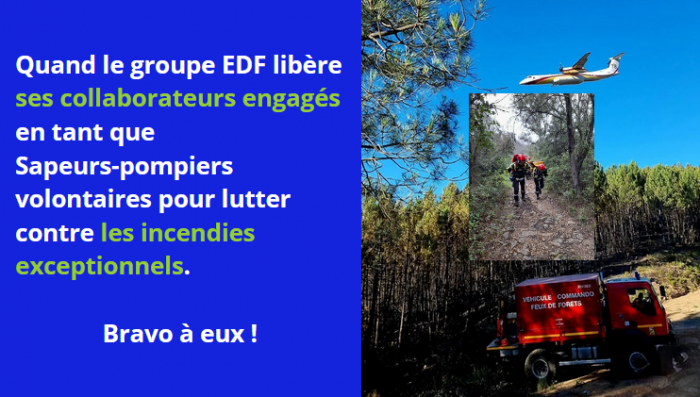 EDF libère ses collaborateurs engagés en tant que sapeurs-pompiers volontaires